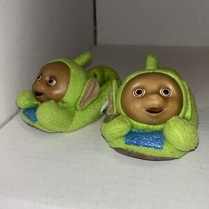 Vintage Teletubbies DIPSY Green Toddler Slippers Costume 1999‎ Age 2-4 Medium C4